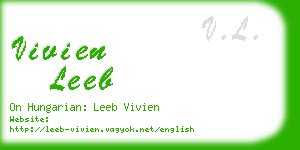 vivien leeb business card